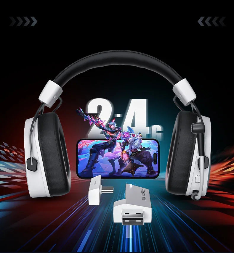 XIBERIA K03S Pro Wireless Gaming Headphone 2.4GHz 4 Mode 7.1 HiFI Surround Sound 2000mAh Battery Low Latency IEM Gaming Headset