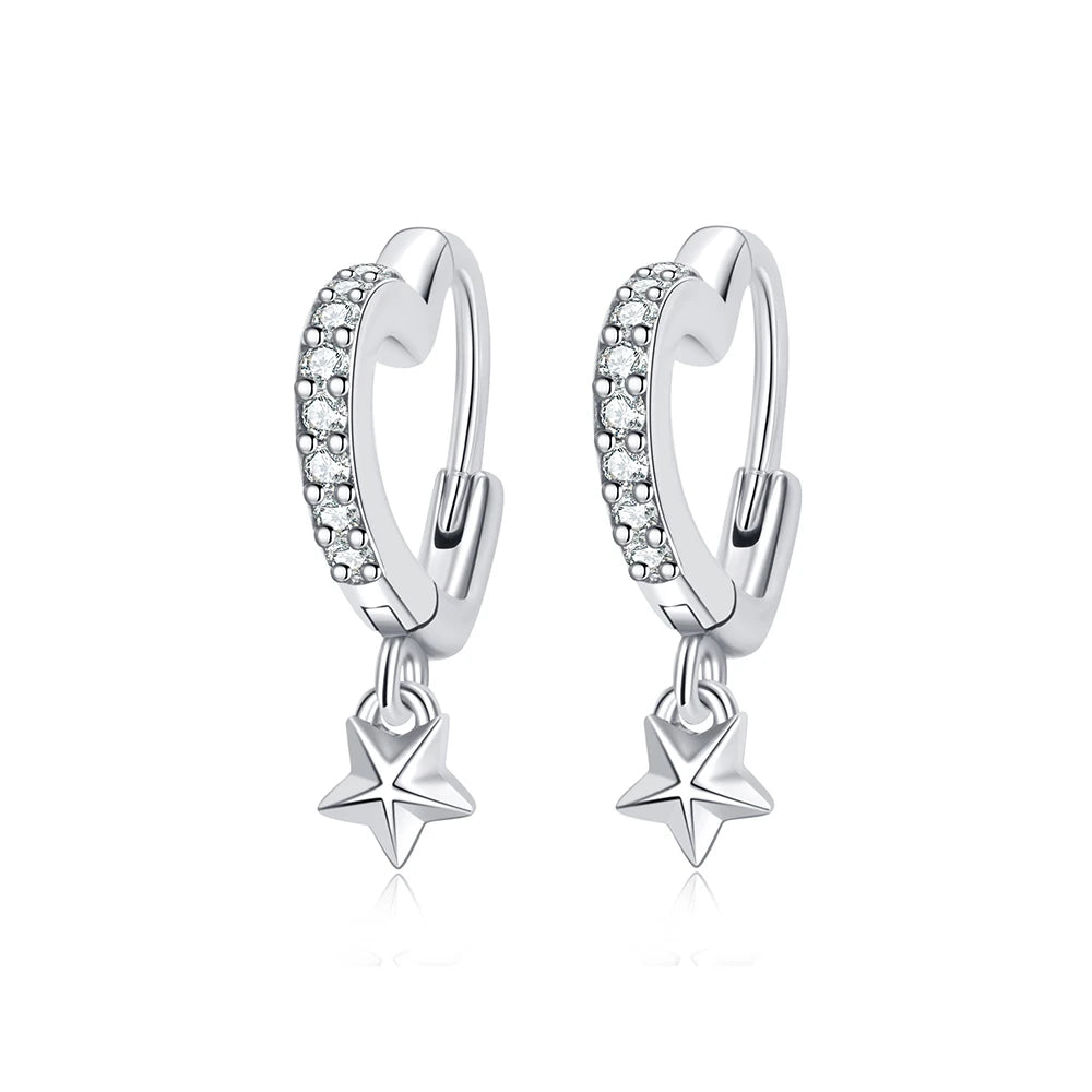 Original 925 Sterling Silver Earrings 2026 Stud Hoop Crystal Earings For Women Rose Gold Crown Heart Infinity Bee Earing...