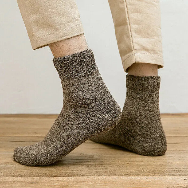 5Pairs Winter Thicken Wool Merino Socks Women Towel Keep Warm Winter Socks Cotton New Year Christmas Gift Russia Socks...