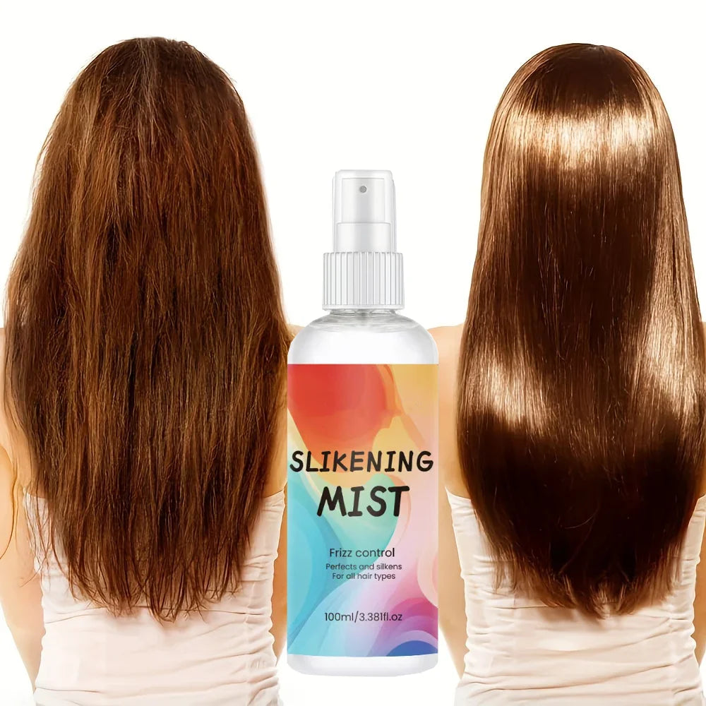 HAIR SILKENING SPRAY Silk Therapy Thermal Shield,tThermal-Pressing Product that Polishes, Silkens, and Smooths Curly...