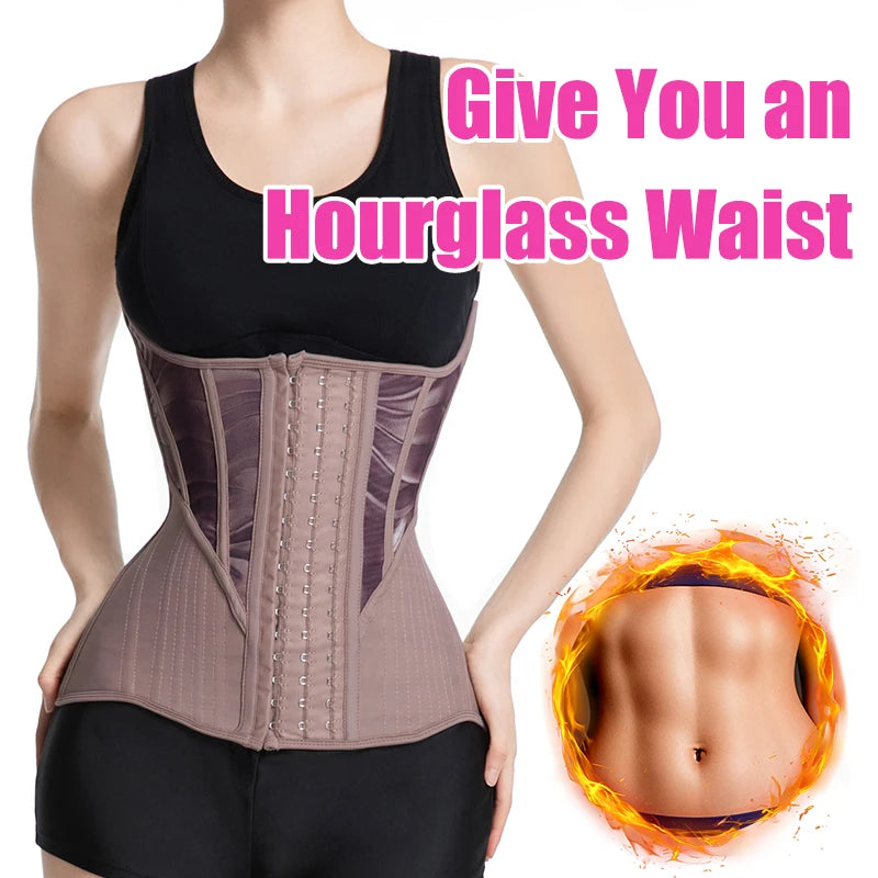 Women's Tummy Contorl Underbust Sport Girdle Cincher Hourglass Waist Trainer Body Shaper Corset For Weight Loss - Kimlud