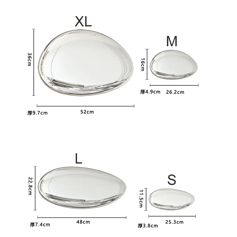 Creative Imitation Stainless Steel Pebble Wall Water Droplet Decor Artwork Hotel Light Luxury Pendants Living Room Wall...