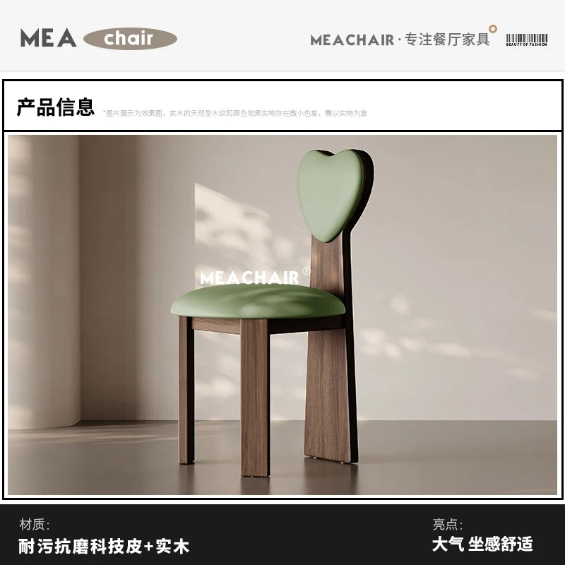 Italian Solid Wood Chair Dining French Home Makeup Chinese Antique Back Chair Single Hotel Dining Silla Comedor Furniture