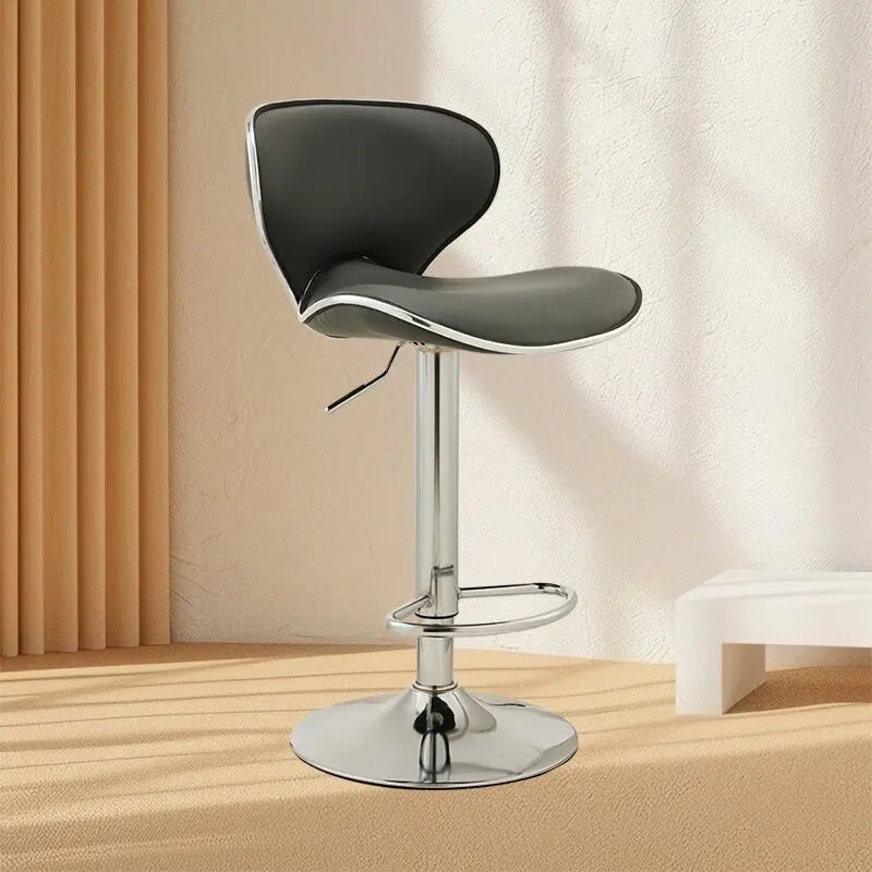Aesthetic White Bar Stools Nordic Comfortable Bedroom Minimalist Bar Chairs Design Swivel Luxury Banqueta Lounge Suite Furniture