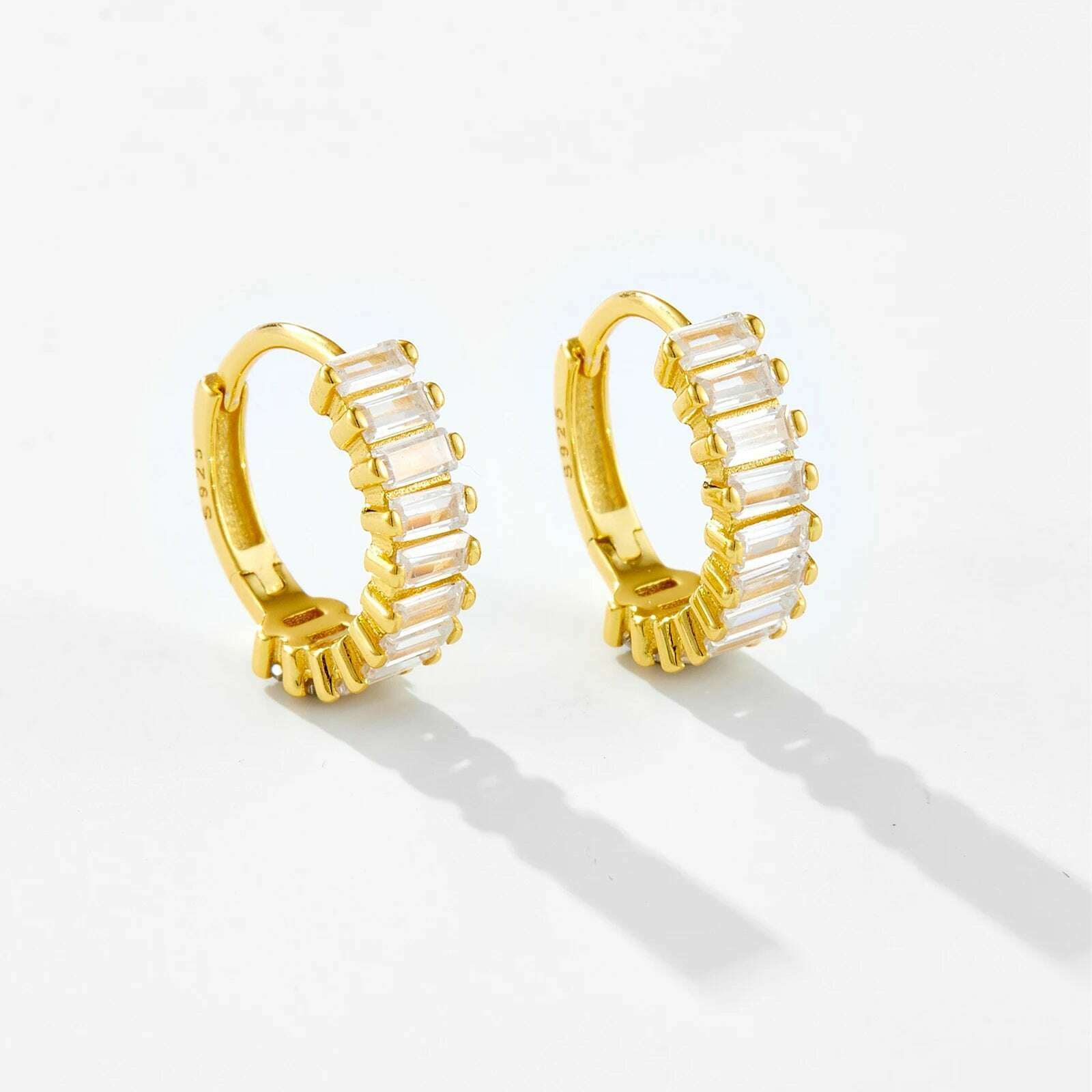 Andywen 100% 925 Sterling Silver Rainbow Color Hoops Circle Round Earring Piercing CZ Zircon Pave Pendiente Ohrringe Jewelry