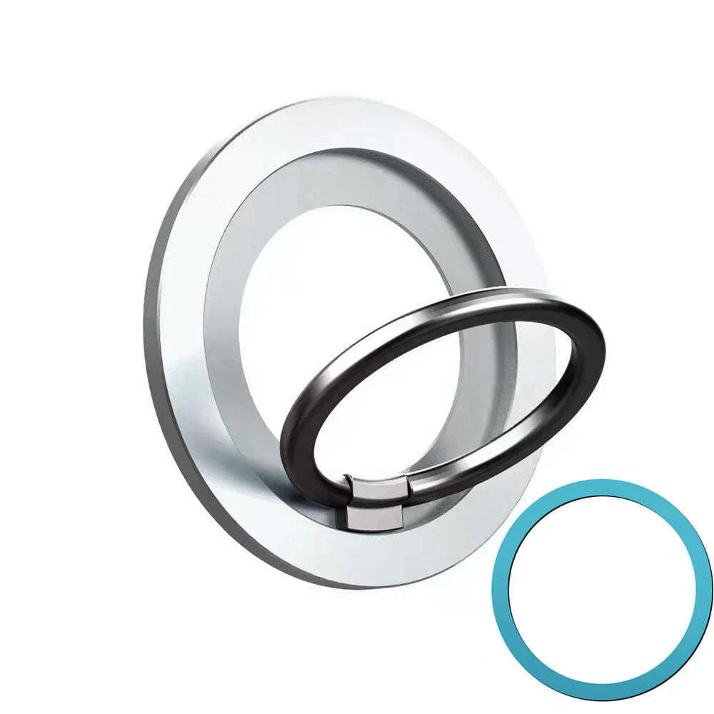 ANMONE Magnetic Cell Phone Ring Holder Compatible with iPhone 12 13 14 Series For MagSafe Removable Cell Phone Grip Kickstand