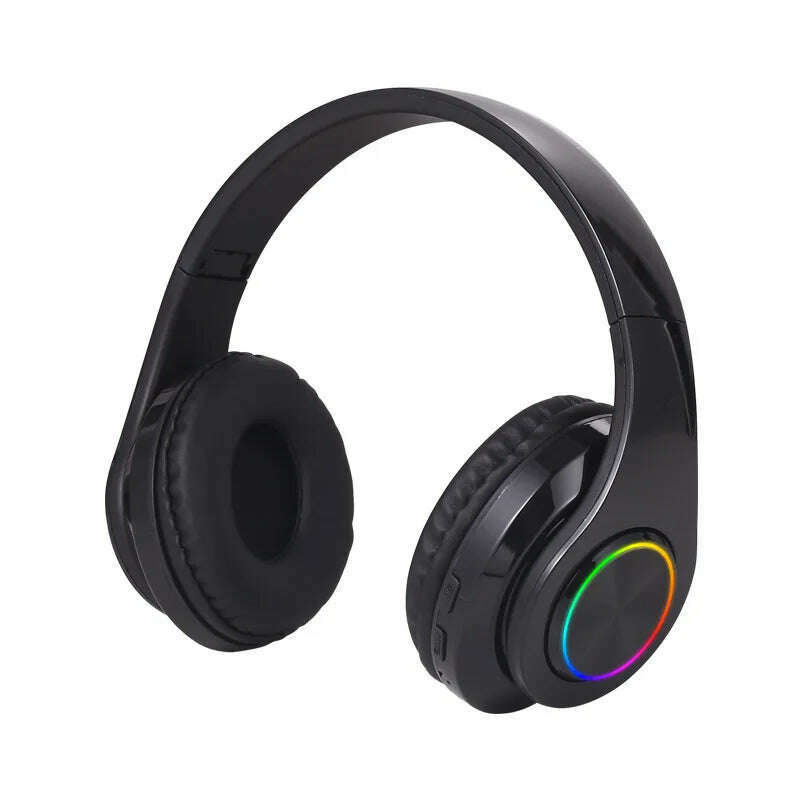 B39 Headphone With Wireless Bluetooth Colorful Light Pluggable Card Game Music Movement Bluetooth Headset for Phone