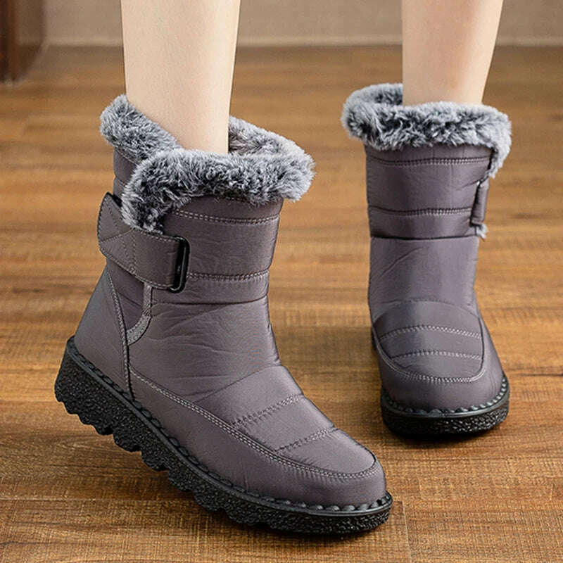 Boots Woman Snow Fashion Woman Shoes Platform Shoes Women New Mid Women's High Boots 2025 Trend Botas Mujer Winter Boots Women