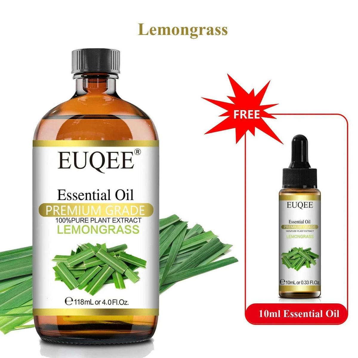 Buy 118ml Essential Oil Get 10ml Free 100% Pure and Natural Essential Oil with Dropper for Aromatherapy Diffuser Massage DIY