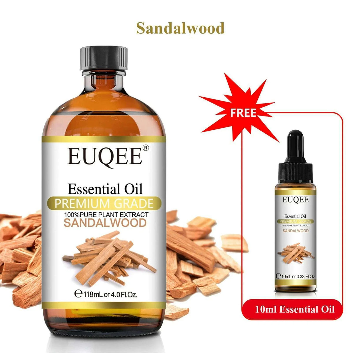 Buy 118ml Essential Oil Get 10ml Free 100% Pure and Natural Essential Oil with Dropper for Aromatherapy Diffuser Massage DIY