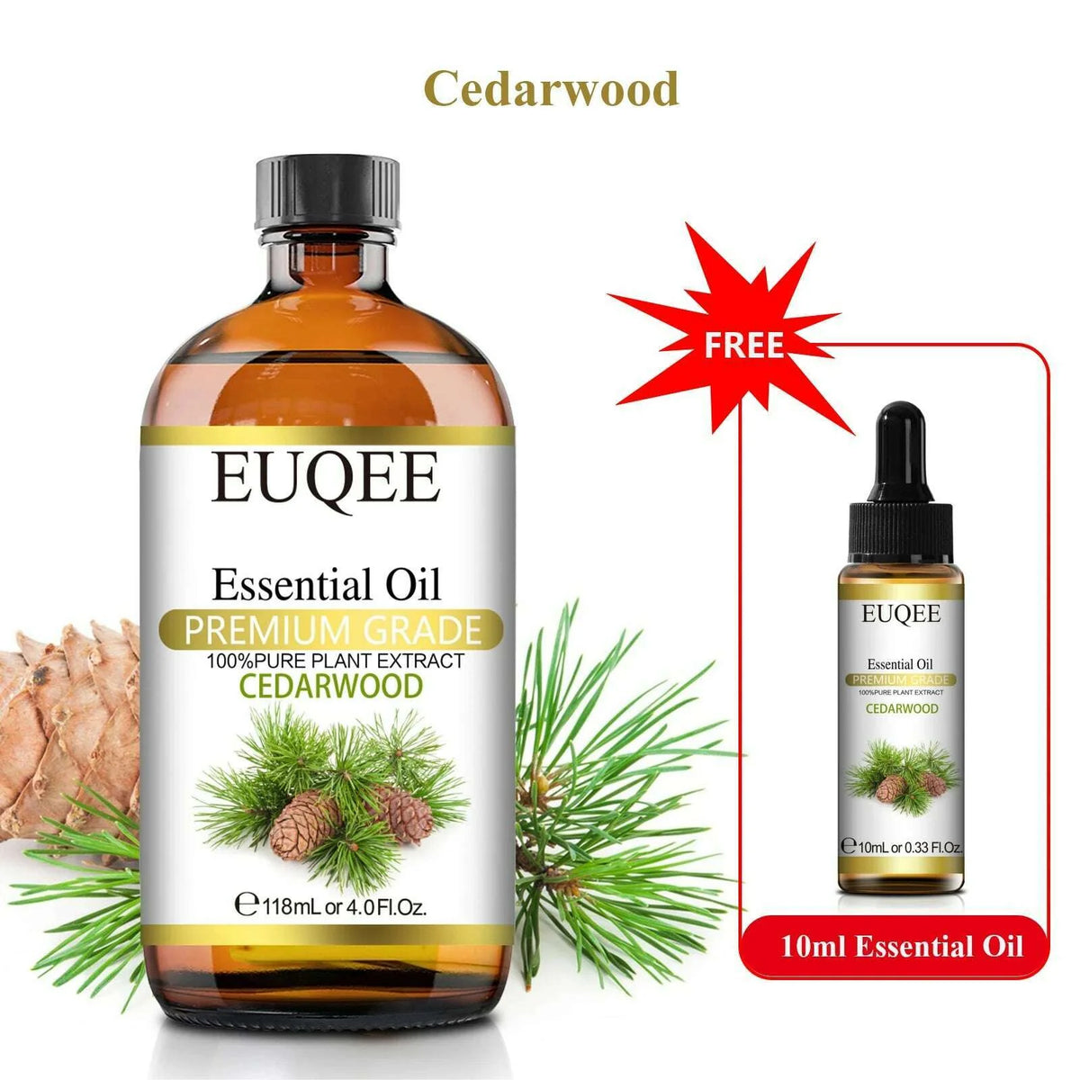 Buy 118ml Essential Oil Get 10ml Free 100% Pure and Natural Essential Oil with Dropper for Aromatherapy Diffuser Massage DIY