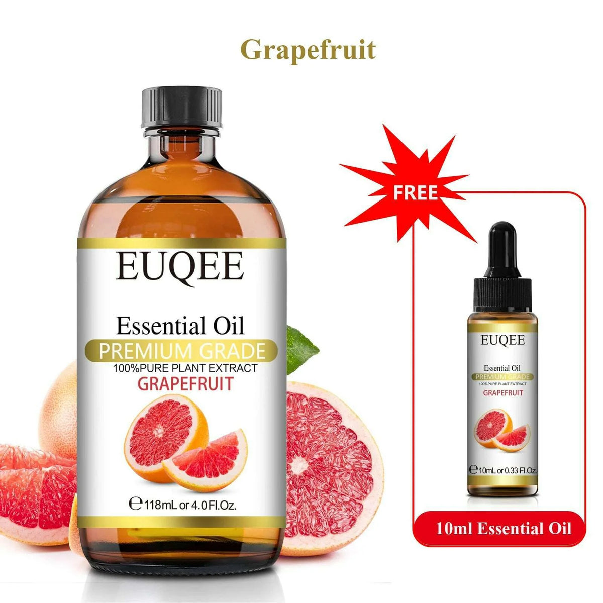 Buy 118ml Essential Oil Get 10ml Free 100% Pure and Natural Essential Oil with Dropper for Aromatherapy Diffuser Massage DIY
