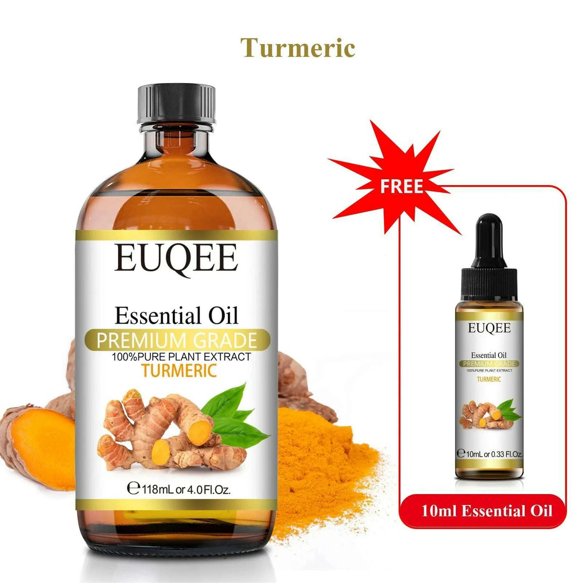 Buy 118ml Essential Oil Get 10ml Free 100% Pure and Natural Essential Oil with Dropper for Aromatherapy Diffuser Massage DIY