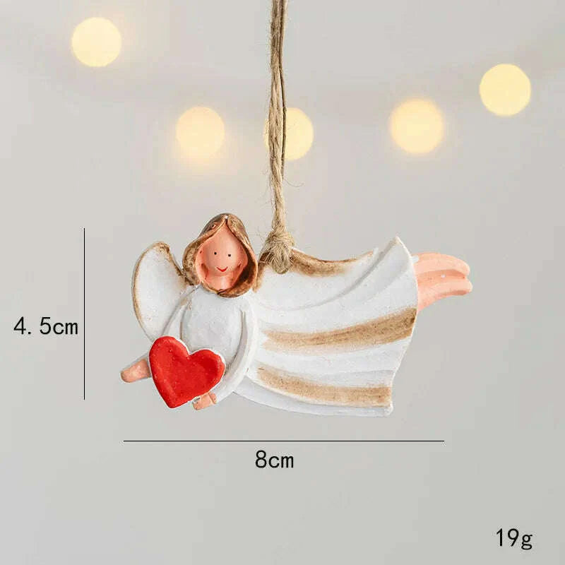 Christmas Santa Snowman Gingerbread Man Resin Pendant Christmas Tree Decoration Ornaments DIY Kids Toys Noel Navidad Kerst 2023