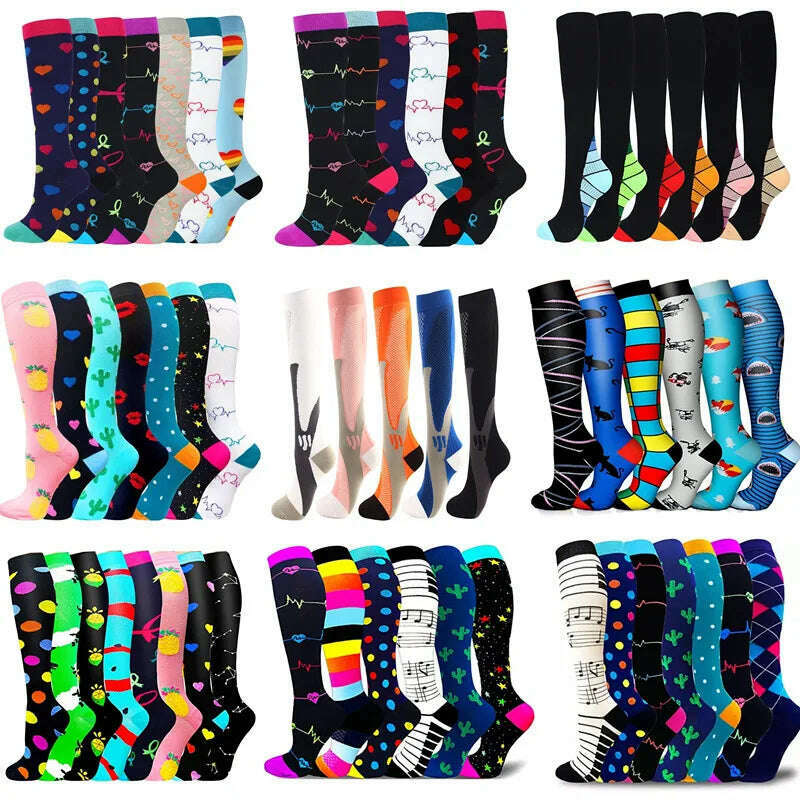 Dropship Compression Stockings Batch Socks Varicose Veins Nurse Socks Football Running Men Women Outdoor Sports Socks Unisex