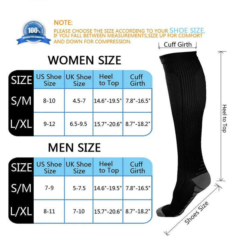 Dropship Compression Stockings Batch Socks Varicose Veins Nurse Socks Football Running Men Women Outdoor Sports Socks Unisex