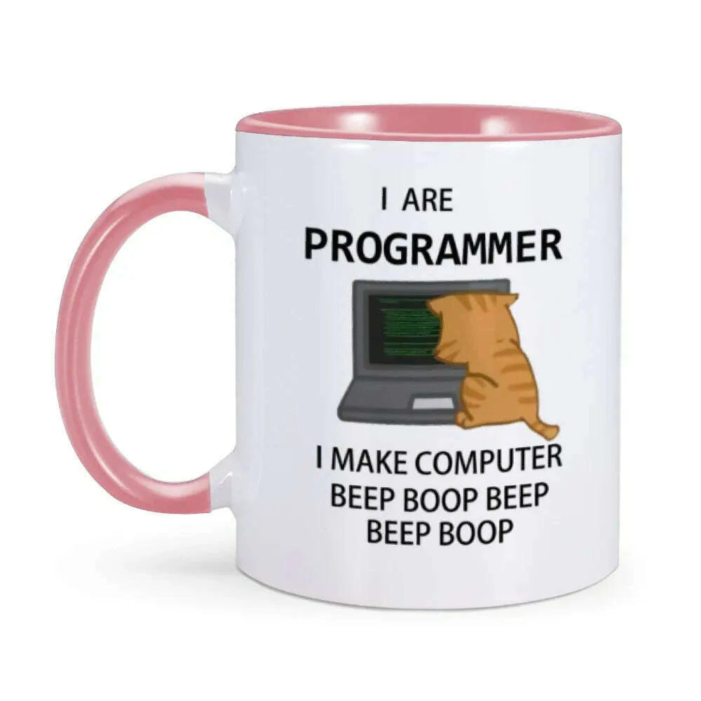 Engineer Mugs Computer Programmer Cups Programming Debugging Teaware Tea Coffee Coffeeware Geek Nerd Coworker Gift Coder Unicode