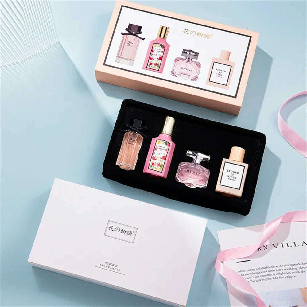 Floral Scent Gift Box 110ml Four Piece Set Women Духи Fragrance Perfume Balminess Pheromone Eau De Parfum Floral Scent Toilette