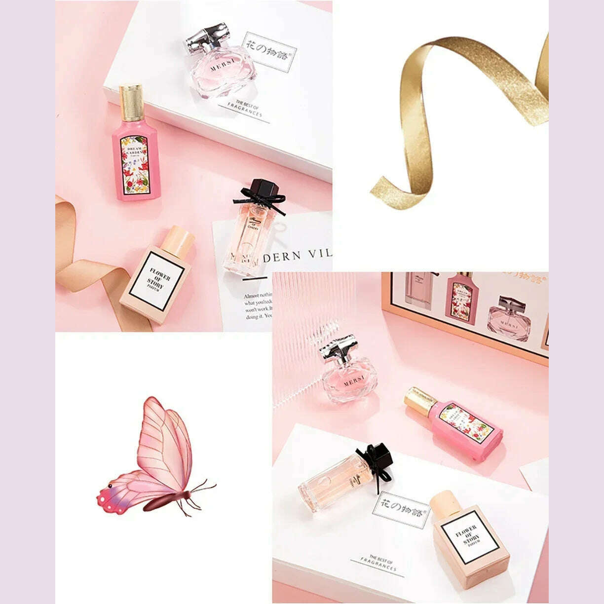 Floral Scent Gift Box 110ml Four Piece Set Women Духи Fragrance Perfume Balminess Pheromone Eau De Parfum Floral Scent Toilette