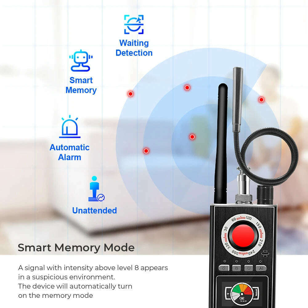 K88 Hidden Devices Detector LED display Anti Candid Camera Detector hunter GPS Bug mini camera RF Signal Scanner Camera Finder