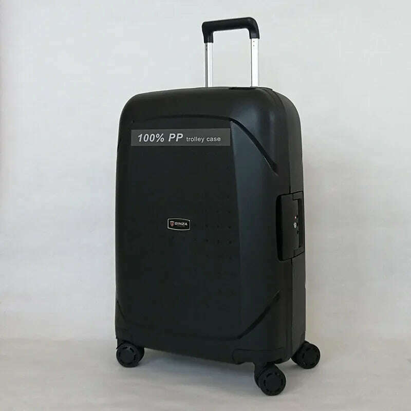 Lightweight Luggage PP Password Trolley Case Unisex Suitcase 20/24/28 inch Cabin Carry on Travel Bag Rolling Luggage Suitcases
