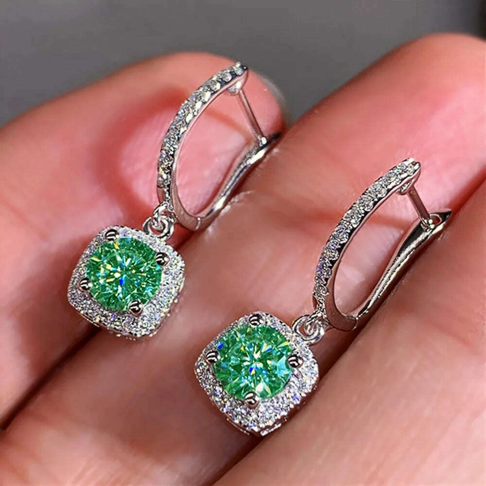 Lihong Full Paved Crystal CZ Hoop Earrings for Women Dazzling Accessories Wedding Party Delicate Birthday Gift Statement Jewelry