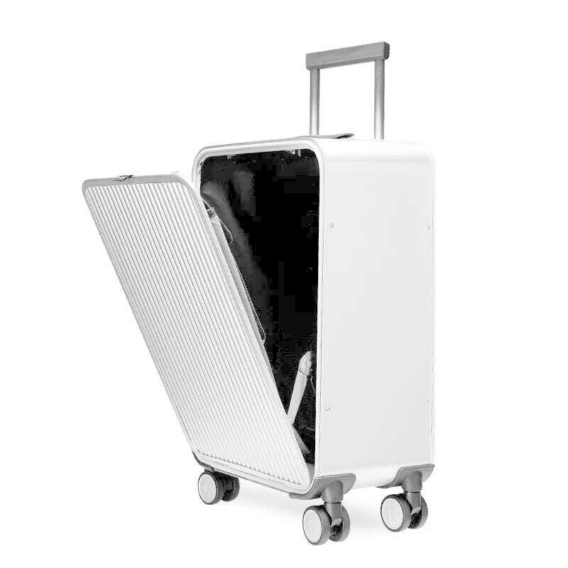 Luxury Brand 100% Aluminum-magnesium alloy Rolling Luggage 16/20/24 inch size high quality trolley case Business Suitcase Wheels