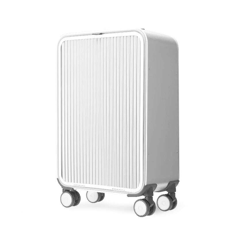 Luxury Brand 100% Aluminum-magnesium alloy Rolling Luggage 16/20/24 inch size high quality trolley case Business Suitcase Wheels