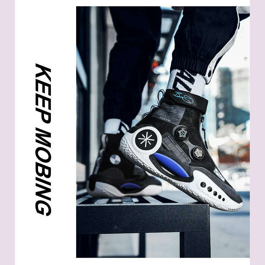 Men's Basketball Shoes Breathable Cushioning Non-Slip Wearable Runing Shoes Gym Training Athletic Basketball Sneakers for Women