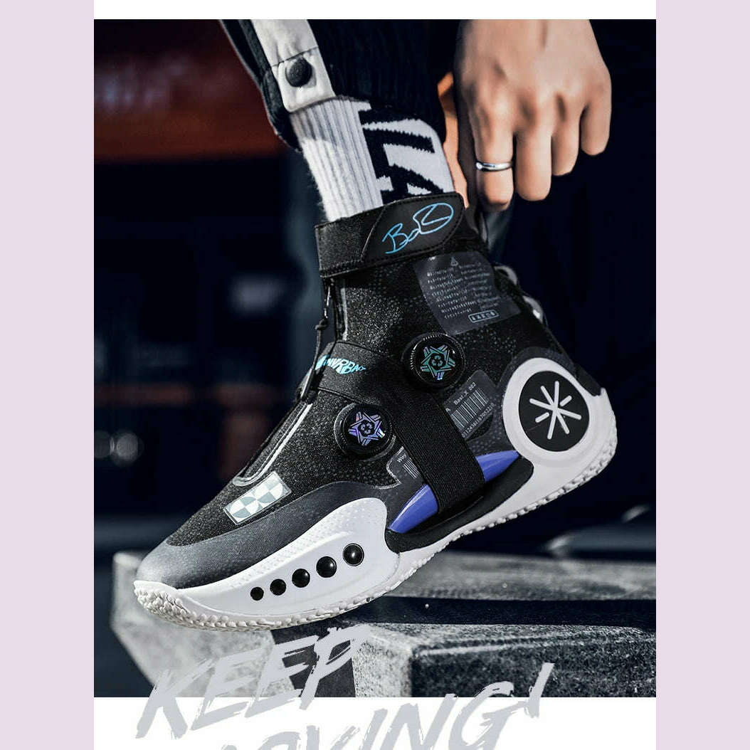 Men's Basketball Shoes Breathable Cushioning Non-Slip Wearable Runing Shoes Gym Training Athletic Basketball Sneakers for Women