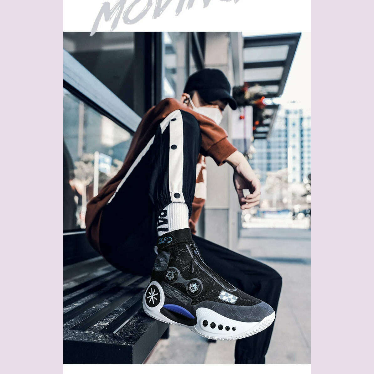 Men's Basketball Shoes Breathable Cushioning Non-Slip Wearable Runing Shoes Gym Training Athletic Basketball Sneakers for Women