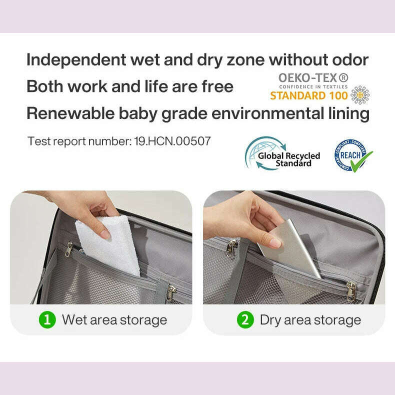 Mixi New Aluminum Frame Suitcase Carry On Rolling Luggage with USB Port Boarding Cabin Cup and Phone Holder 20 24 Inch