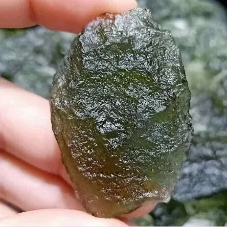 Moldavite Natural Czech Meteorite Impact Glass Rough Stone Crystal Energy Stone