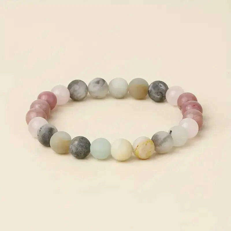 Natural Amethyst Body-purify Slimming Bracelet Stone Energy Yoga Bracelets for Women Weight Loss Bracelet Fatigue Relief Healing