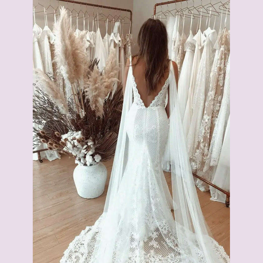 NZUK 2pc Bridal Wings Veil Halter Cape Veil Wedding Cloak for Wedding Dress Bolero Plus Size Covered Party Woman