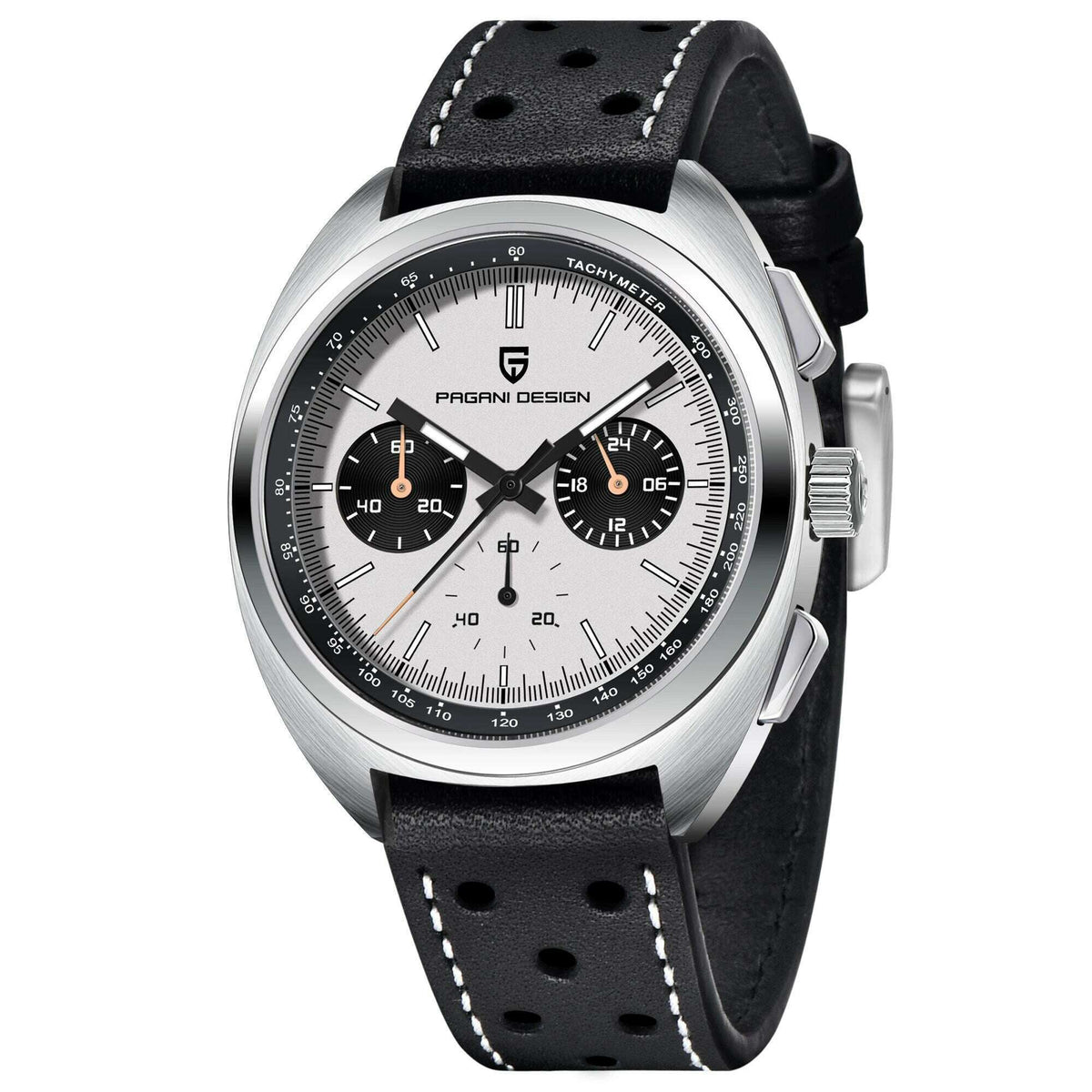 PAGANI DESIGN Panda Dial Men Watches Luxury Quartz Watch For Men Japan VK63 Sport Chronograph Sapphire glass Wristwatch 2024 New
