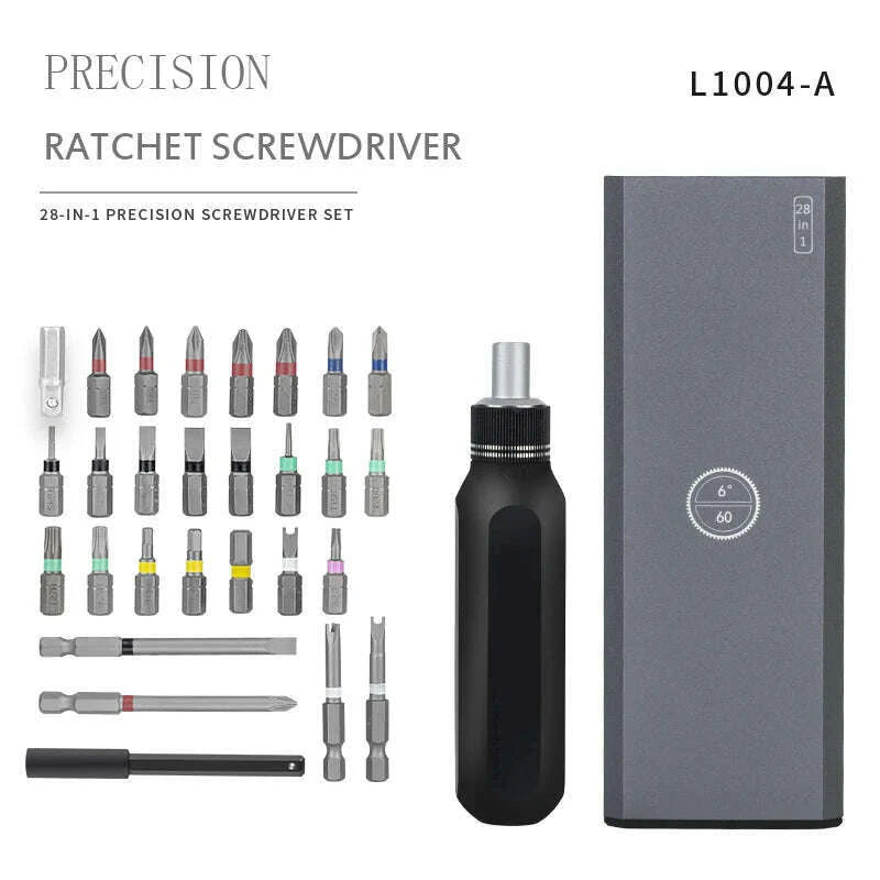 Precision Screwdriver Set 32/43/46 in 1 Magnetic Torx Phillips Screw Bit Multifunctional Repair Tool Kit for Phone Watch Laptop
