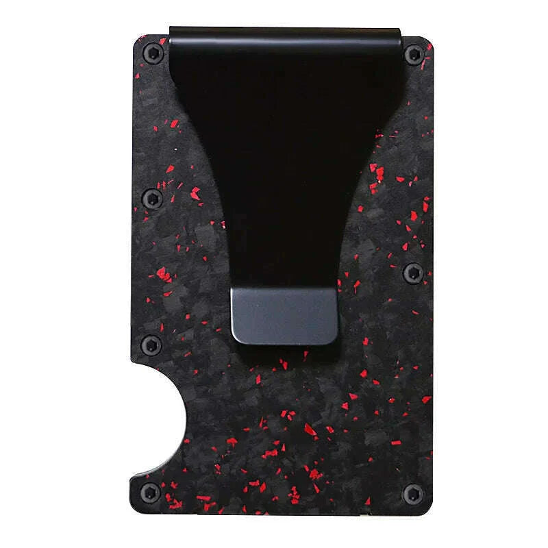 RFID Clip Metal Wallet Blocking Aluminum Minimalist Credit Card Holder Money Wallets 2024 All Color Slim Business Bank Id Case
