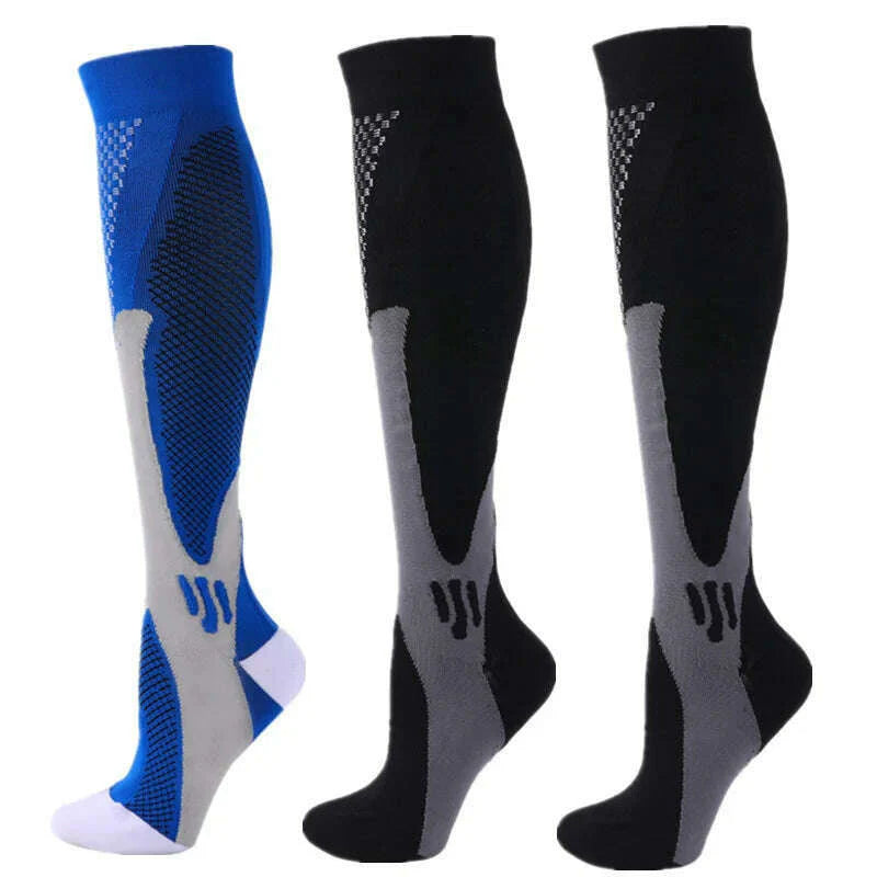 S-XXL 3 Pairs Pack/Socks Compression Socks 30 Mmhg Fit For Medical Edema Diabetes Varicose Veins Running Sports Socks Size XXL