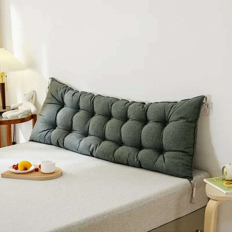Sofa Long Cushion Headboard Reading Pillows Bedside Thicken Cushion Large Backrest Lumbar Pillows Back Support Tatami Pillow
