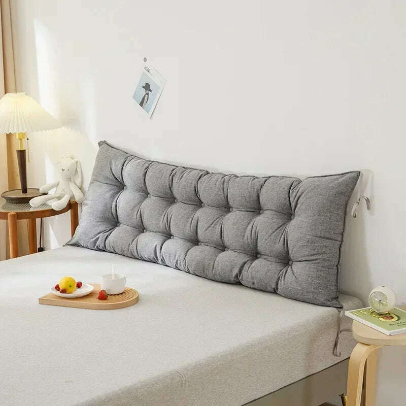 Sofa Long Cushion Headboard Reading Pillows Bedside Thicken Cushion Large Backrest Lumbar Pillows Back Support Tatami Pillow