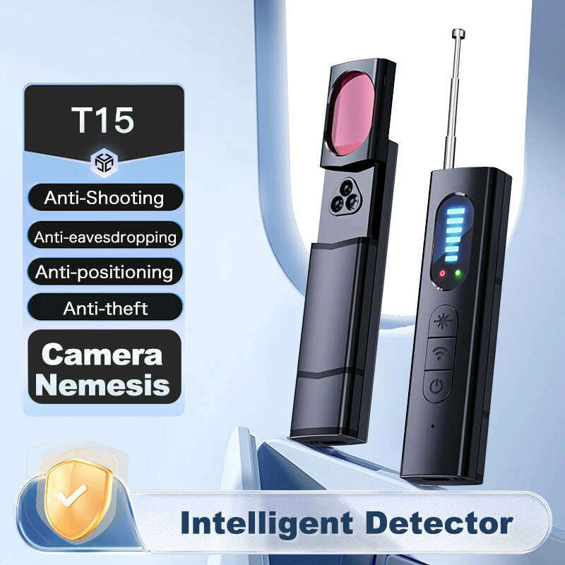 T18 hidden camera detector, camera detector, insect and hidden camera detector, RF signal scanner, home wireless charging, offic