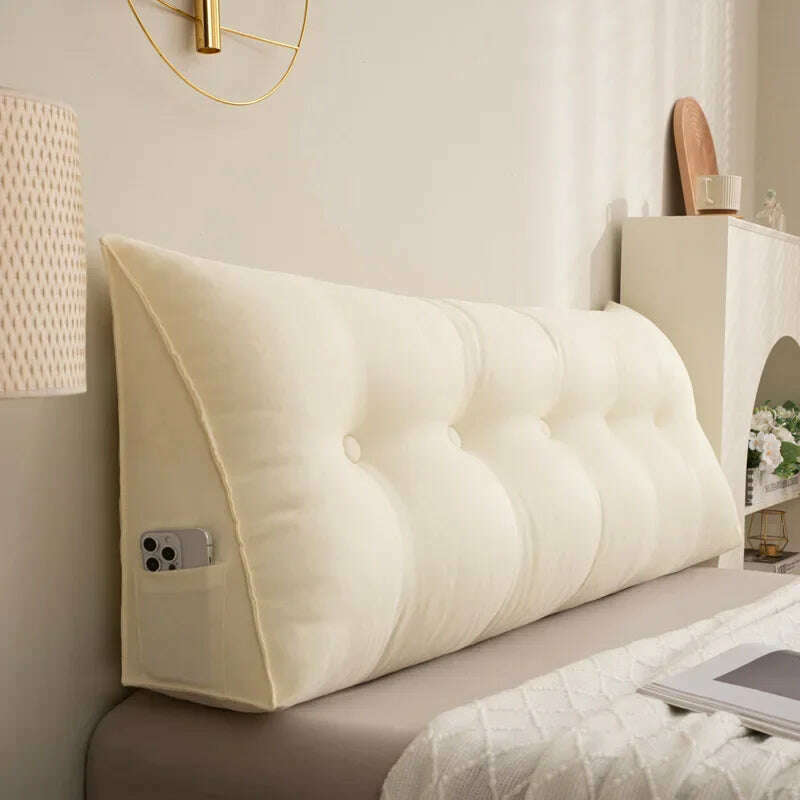 Triangle Cushion Sofa Waist Cushion Tatami Triangle Cushion Waist Pillow Cushions Home Headboard Pillow with Removable Cover