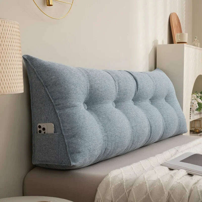 Triangle Cushion Sofa Waist Cushion Tatami Triangle Cushion Waist Pillow Cushions Home Headboard Pillow with Removable Cover
