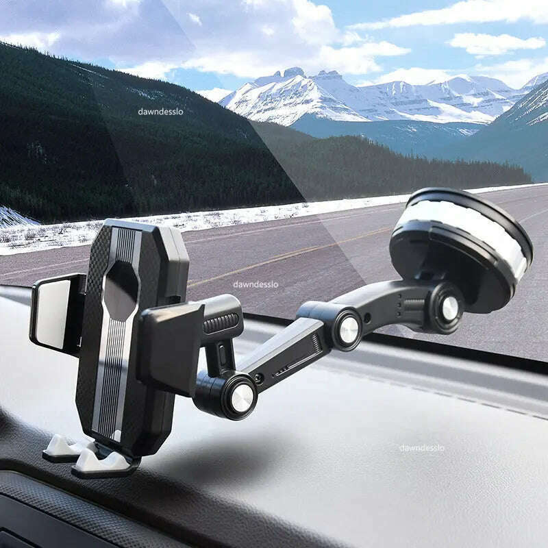 Universal Large Truck Extended Suction Cup Type Car Holder Fixed Shockproof Mobile Phone Stand Big Joint GPS Navigation Holder