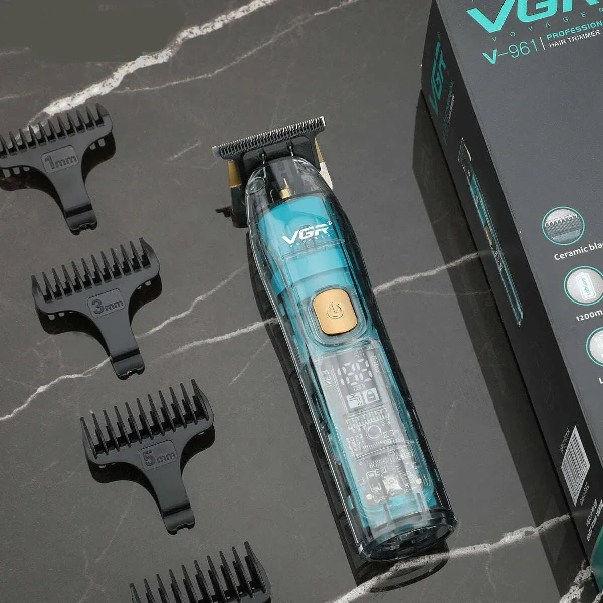 VGR Hair Trimmer Cordless Hair Cutting Machine Electric Hair Clipper Barber Haircut IPX7 Waterproof Zero Cutting Machine V-961