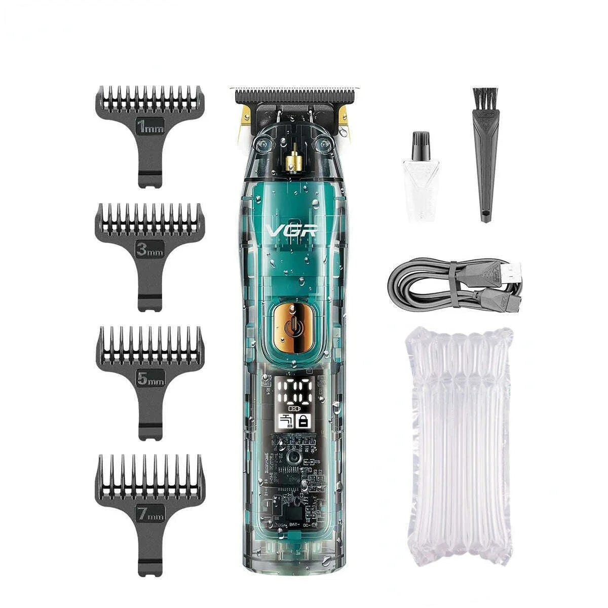 VGR Hair Trimmer Cordless Hair Cutting Machine Electric Hair Clipper Barber Haircut IPX7 Waterproof Zero Cutting Machine V-961