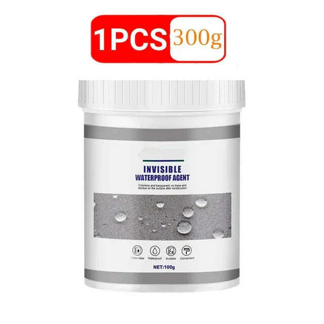 Waterproof Coating Sealant Agent Invisible Paste Glue With Brush Repair Home Roof Transparent Bathroom Antileak Glue 300g/900g