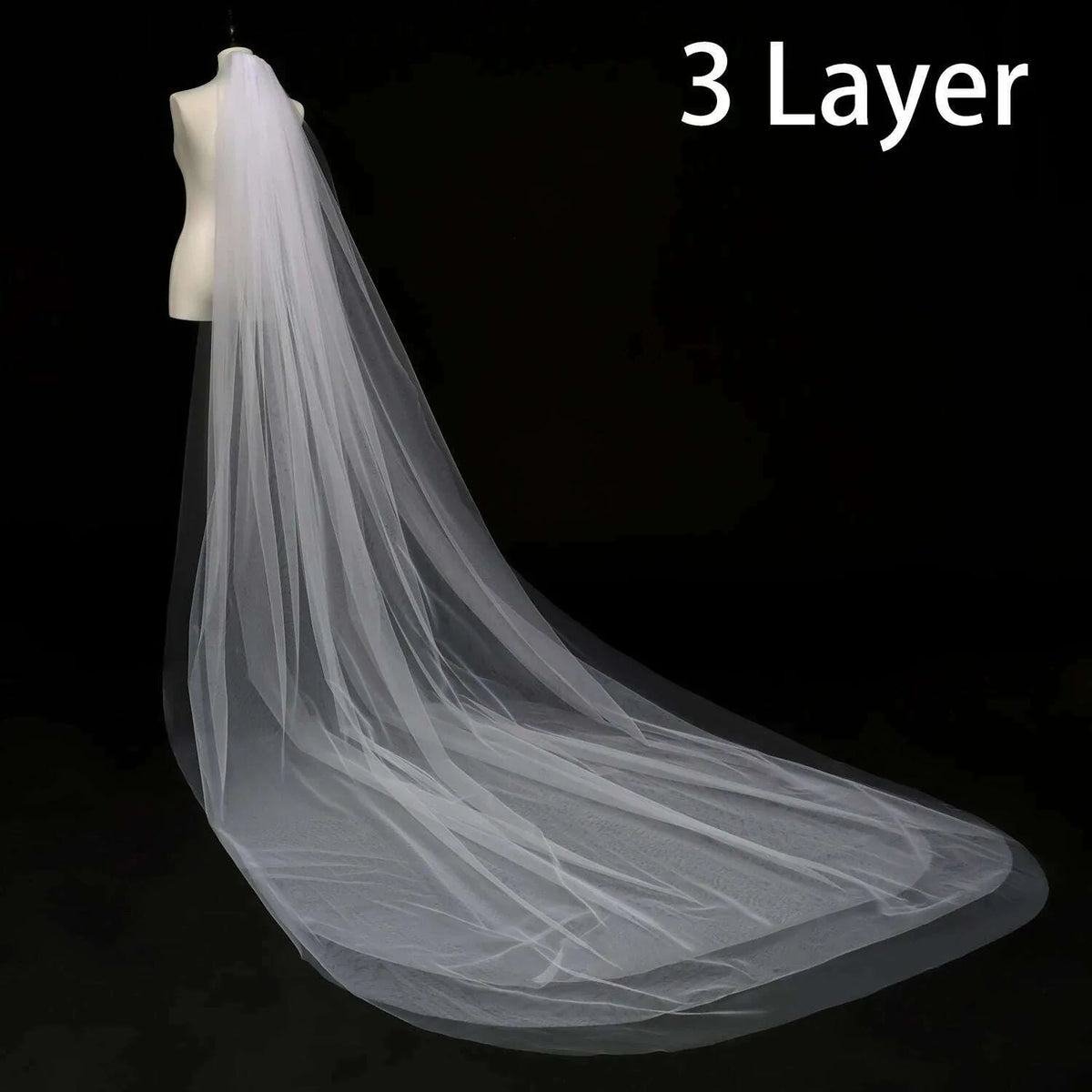Wedding Simple Tulle White Ivory Two Layers Bridal Veils Ribbon Edge Cheap Bride Accessories 75cm Short Women Veil With Comb