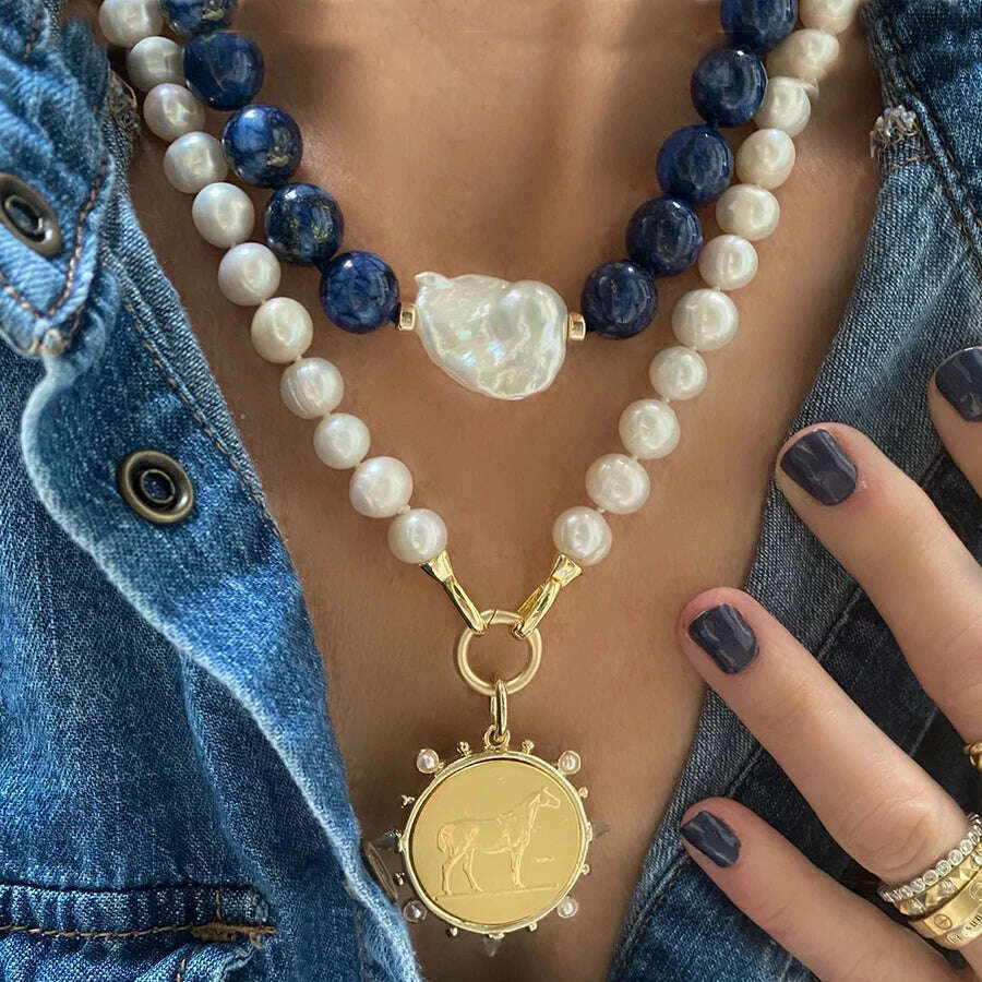 Woman'S Ancient Coin charm Pendant Necklace Athena Original Design Gift For Woman Vintage Accessories Fine Jewelry